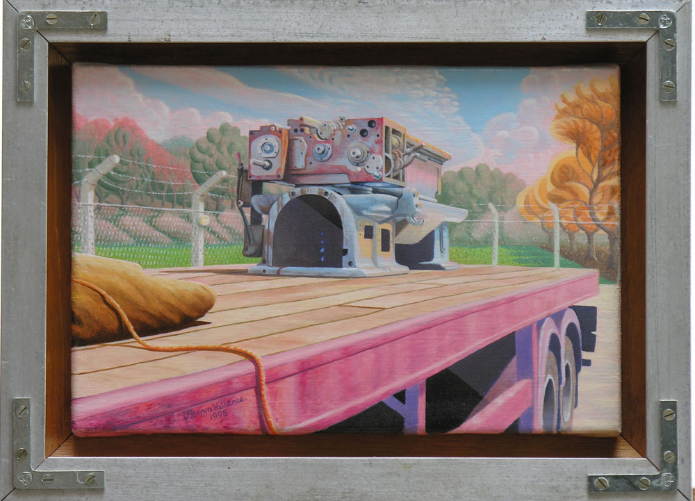 Old Lathe Bed on a Lorry – Mervyn Vallance